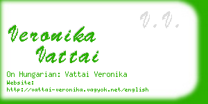 veronika vattai business card